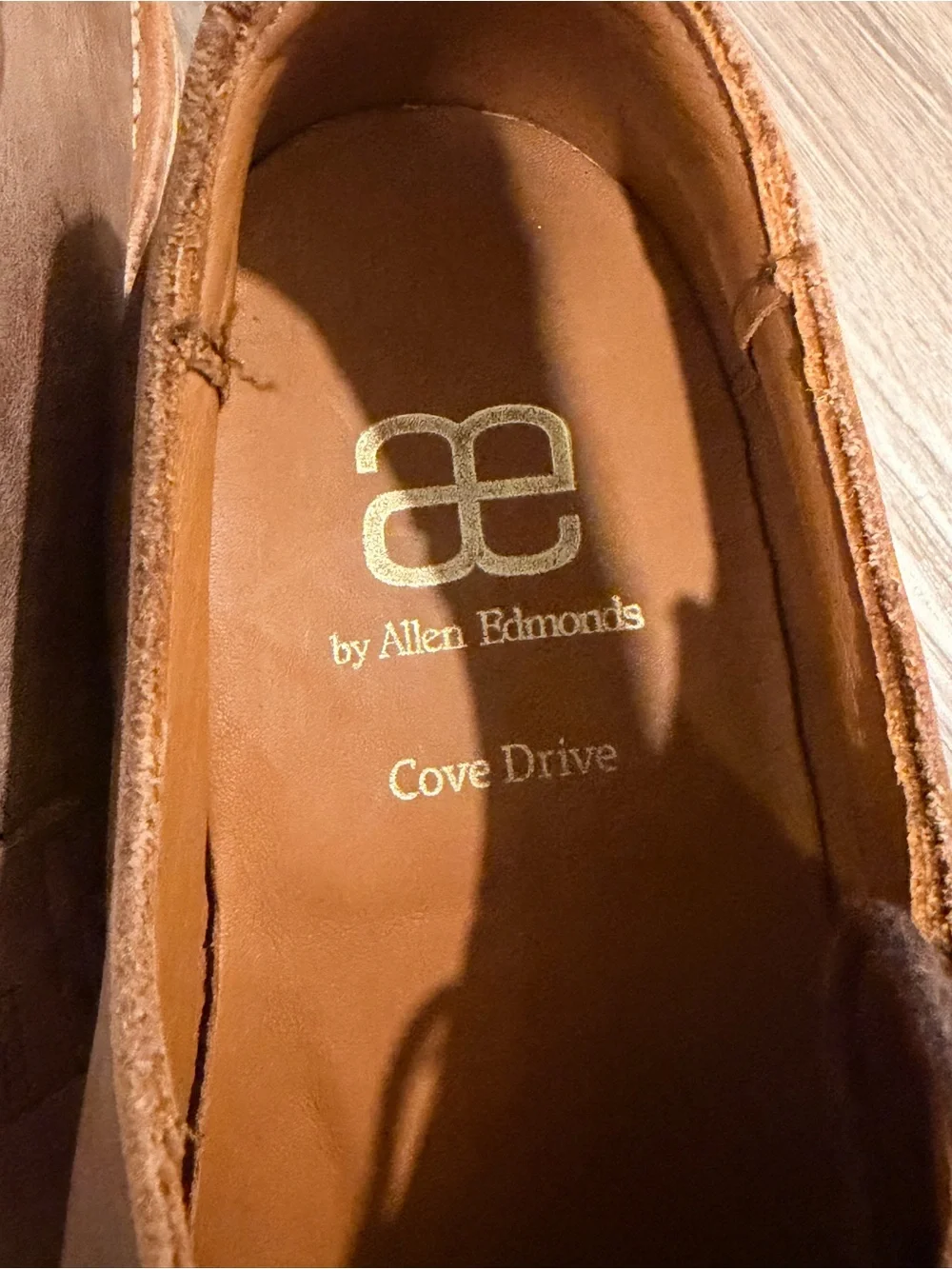 Allen Edmonds Men’s  Cove Drive Tan Lace Up Derby Size 11E Slip Resistant